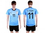 Uruguay #11 C.Stuani Home Soccer Country Jersey