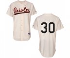 Baltimore Orioles #30 Chris Tillman Authentic Cream 1954 Turn Back The Clock Baseball Jersey