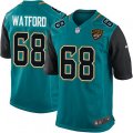 Jacksonville Jaguars #68 Earl Watford Game Teal Green Team Color NFL Jersey