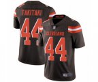 Cleveland Browns #44 Sione Takitaki Brown Team Color Vapor Untouchable Limited Player Football Jersey