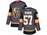 Vegas Golden Knights #57 David Perron Authentic Gray Home NHL Jersey