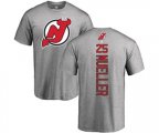 New Jersey Devils #25 Mirco Mueller Ash Backer T-Shirt