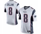 New England Patriots #8 Jamie Collins Game White Football Jersey