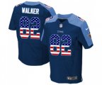 Tennessee Titans #82 Delanie Walker Elite Navy Blue Alternate USA Flag Fashion Football Jersey