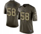 Los Angeles Rams #58 Cory Littleton Elite Green Salute to Service Football Jersey
