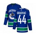 Vancouver Canucks #44 Tyler Graovac Authentic Blue Home Hockey Jersey