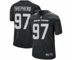 New York Jets #97 Nathan Shepherd Game Black Alternate Football Jersey