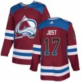 Colorado Avalanche #17 Tyson Jost Authentic Burgundy Drift Fashion NHL Jersey