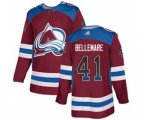 Colorado Avalanche #41 Pierre-Edouard Bellemare Burgundy Home Authentic Drift Fashion Stitched Hockey Jersey