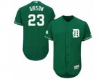 Detroit Tigers #23 Kirk Gibson Green Celtic Flexbase Authentic Collection MLB Jersey