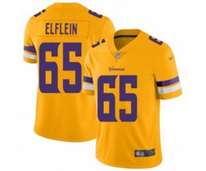 Minnesota Vikings #65 Pat Elflein Limited Gold Inverted Legend Football Jersey
