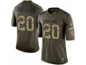 Cleveland Browns #20 Briean Boddy-Calhoun Limited Green Salute to Service NFL Jersey
