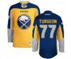 Reebok Buffalo Sabres #77 Pierre Turgeon Authentic Gold New Third NHL Jersey