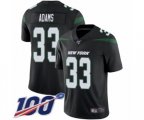 New York Jets #33 Jamal Adams Black Alternate Vapor Untouchable Limited Player 100th Season NFL Jersey