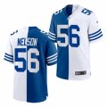 Indianapolis Colts #56 Quenton Nelson Nike Royal White Split Two Tone Jersey