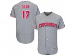 Cincinnati Reds #17 Chris Sabo Grey Flexbase Authentic Collection Stitched MLB Jersey