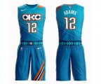 Oklahoma City Thunder #12 Steven Adams Swingman Turquoise Basketball Suit Jersey - City Edition