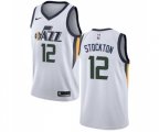 Utah Jazz #12 John Stockton Swingman Basketball Jersey - Association Edition