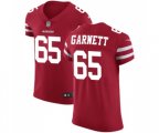 San Francisco 49ers #65 Joshua Garnett Red Team Color Vapor Untouchable Elite Player Football Jersey