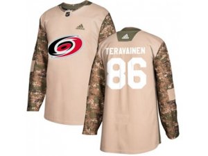 Carolina Hurricanes #86 Teuvo Teravainen Camo Authentic 2017 Veterans Day Stitched NHL Jersey