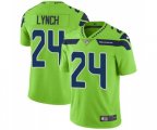 Seattle Seahawks #24 Marshawn Lynch Limited Green Rush Vapor Untouchable Football Jersey
