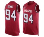 Atlanta Falcons #94 Deadrin Senat Limited Red Player Name & Number Tank Top Football Jersey