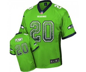 Seattle Seahawks #20 Rashaad Penny Elite Green Drift Fashion Football Jersey