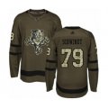 Florida Panthers #79 Cole Schwindt Authentic Green Salute to Service Hockey Jersey