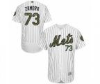 New York Mets Daniel Zamora Authentic White 2016 Memorial Day Fashion Flex Base Baseball Player Jersey