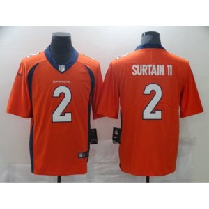 Denver Broncos #2 Patrick Surtain II Nike Orange 2021 NFL Draft First Round Pick Limited Jersey