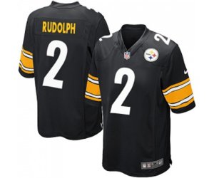 Pittsburgh Steelers #2 Mason Rudolph Game Black Team Color Football Jersey