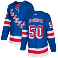 New York Rangers #50 Lias Andersson Premier Royal Blue Home NHL Jersey