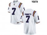 2016 Youth LSU Tigers Leonard Fournette #7 College Football Limited Jersey - White