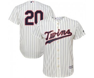 Minnesota Twins #20 Eddie Rosario Replica Cream Alternate Cool Base Baseball Jersey