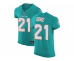 Miami Dolphins #21 Frank Gore Aqua Green Team Color Men Stitched NFL Vapor Untouchable Elite Jersey