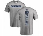 Dallas Cowboys #20 Tony Pollard Ash Backer T-Shirt