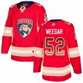 Florida Panthers #52 MacKenzie Weegar Authentic Red Drift Fashion NHL Jersey