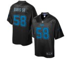 Carolina Panthers #58 Thomas Davissr Black Reverse Fashion[game]