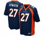 Denver Broncos #27 Steve Atwater Game Navy Blue Alternate Football Jersey