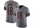Chicago Bears #18 Taylor Gabriel Limited Silver Inverted Legend Football Jersey