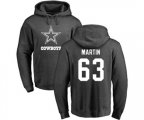 Dallas Cowboys #63 Marcus Martin Ash One Color Pullover Hoodie