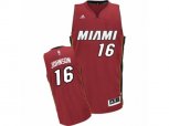Miami Heat #16 James Johnson Swingman Red Alternate NBA Jersey