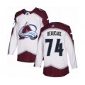 Colorado Avalanche #74 Alex Beaucage Authentic White Away Hockey Jersey