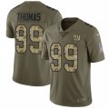 New York Giants #99 Robert Thomas Limited Olive Camo 2017 Salute to Service NFL Jersey