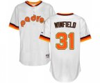 San Diego Padres #31 Dave Winfield Authentic White 1984 Turn Back The Clock Baseball Jersey
