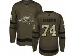 Washington Capitals #74 John Carlson Green Salute to Service Stitched NHL Jersey