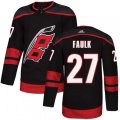 Carolina Hurricanes #27 Justin Faulk Premier Black Alternate NHL Jersey