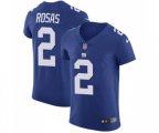 New York Giants #2 Aldrick Rosas Royal Blue Team Color Vapor Untouchable Elite Player Football Jersey
