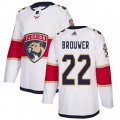 Florida Panthers #22 Troy Brouwer Authentic White Away NHL Jersey