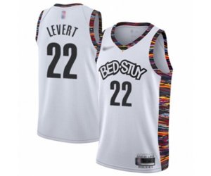 Brooklyn Nets #22 Caris LeVert Authentic White Basketball Jersey - 2019-20 City Edition